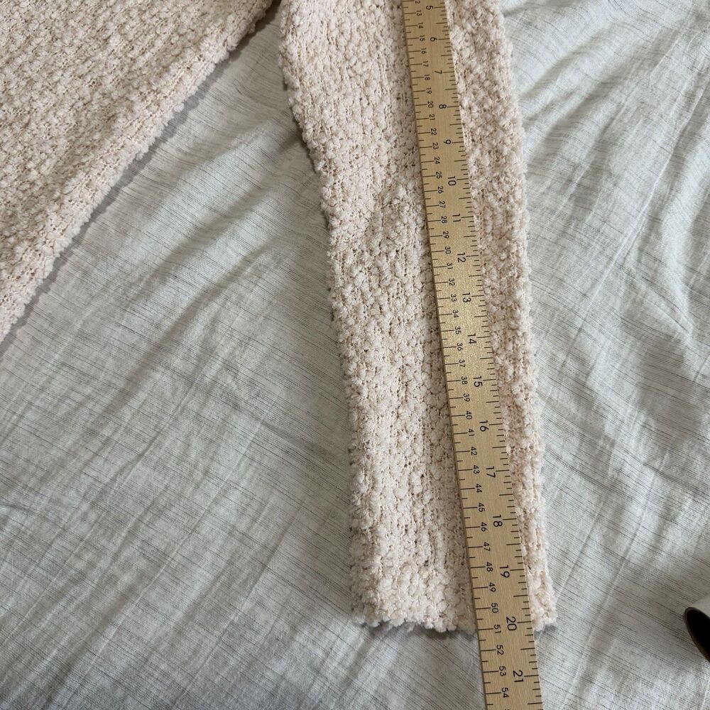 Studio B By Bobeau Pale Pink Textured Popcorn Sweater Women's Large - Picture 12 of 13